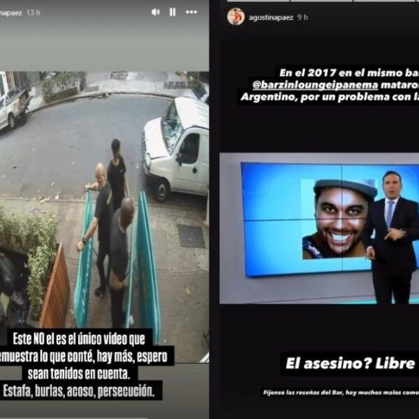 Agostina Páez vincula su caso en Brasil con un crimen ocurrido en el mismo bar