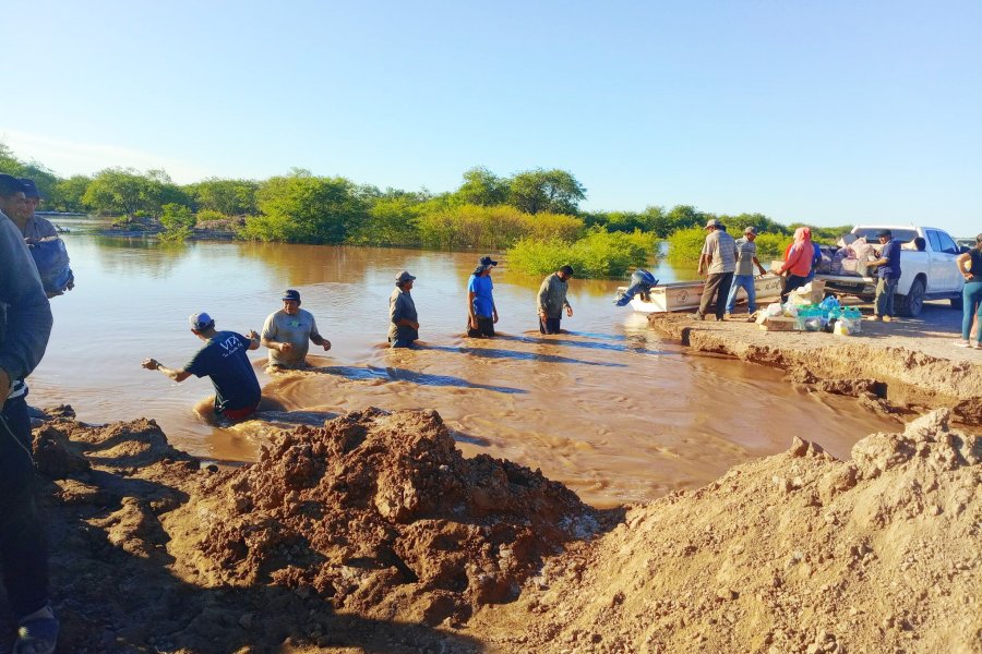Continúa la intensa labor de Defensa Civil interior por la suba del Salado