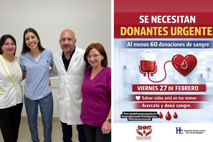 Campaña urgente de donación de sangre en Loreto