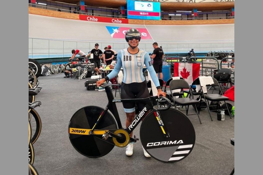 Natalia Vera entre las cinco mejores del continente en el Panamericano de Ciclismo