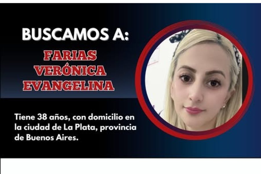 Alerta por la desaparición de Verónica Farias: Se perdió el contacto hace nueve días