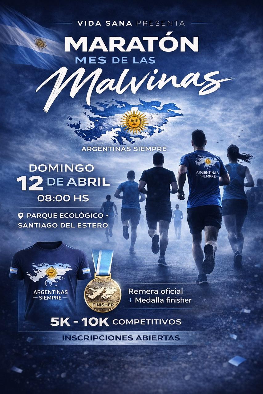 Convocan a la carrera “Malvinas Argentinas Siempre” en el Parque Ecológico