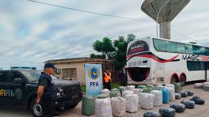 Secuestran casi una tonelada de hojas de coca en un operativo sobre la Ruta 5 Secuestran casi una tonelada de hojas de coca en un operativo sobre la Ruta 5
