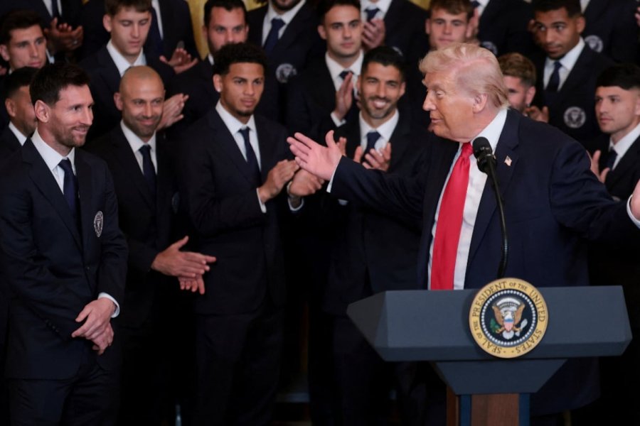 Cumbre de campeones en la Casa Blanca: Donald Trump recibió a Lionel Messi y al Inter Miami