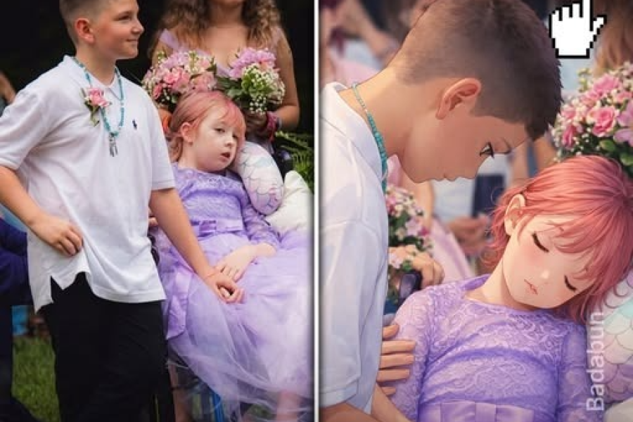 Un gesto de amor puro: una niña con leucemia cumplió el deseo de casarse simbólicamente con su mejor amigo