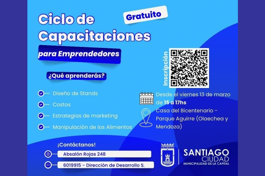 Capacitación gratuita para emprendedores: la Municipalidad lanza un nuevo ciclo formativo