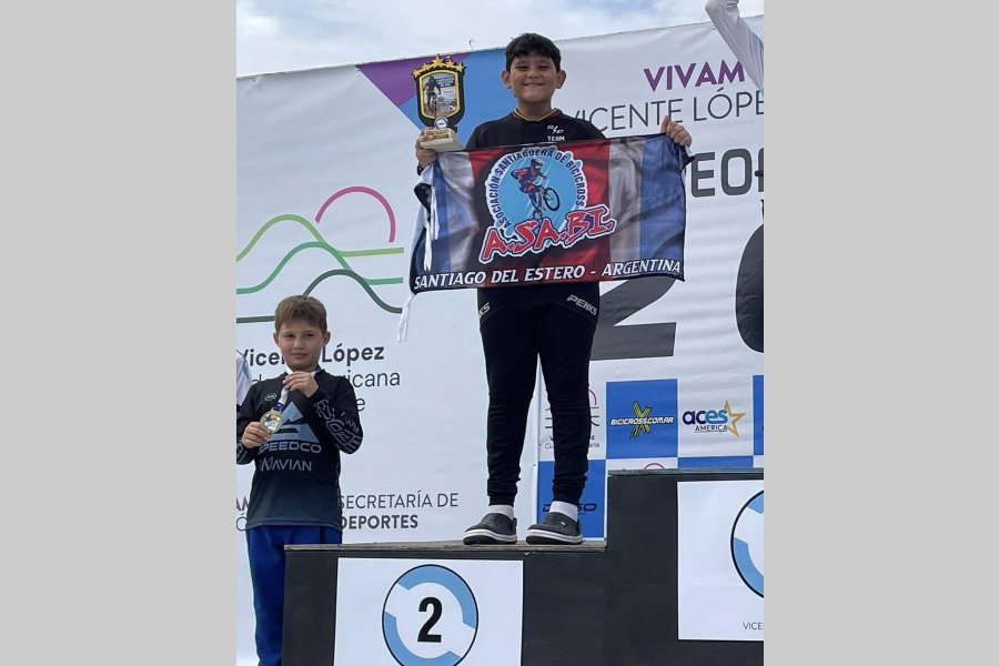Orgullo santiagueño: Valentino y Benjamín Luna brillaron en el Argentino de BMX