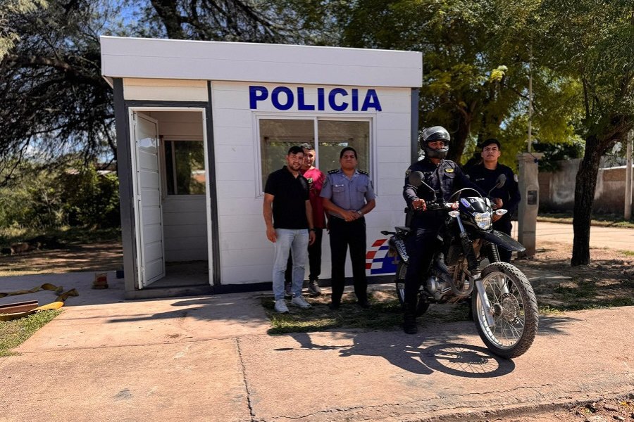 Refuerzan la seguridad en Suncho Corral con una nueva garita policial en barrio Challua Refuerzan la seguridad en Suncho Corral con una nueva garita policial en barrio Challua