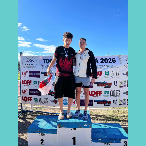 Alfredo Cejas brilló en el Vendimia 2026 y se subió al podio en los 400 metros