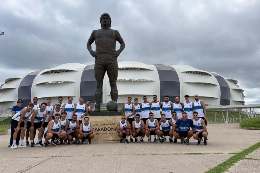 La Selección Argentina de Cestoball cerró su preparación en Santiago con fuerte presencia local