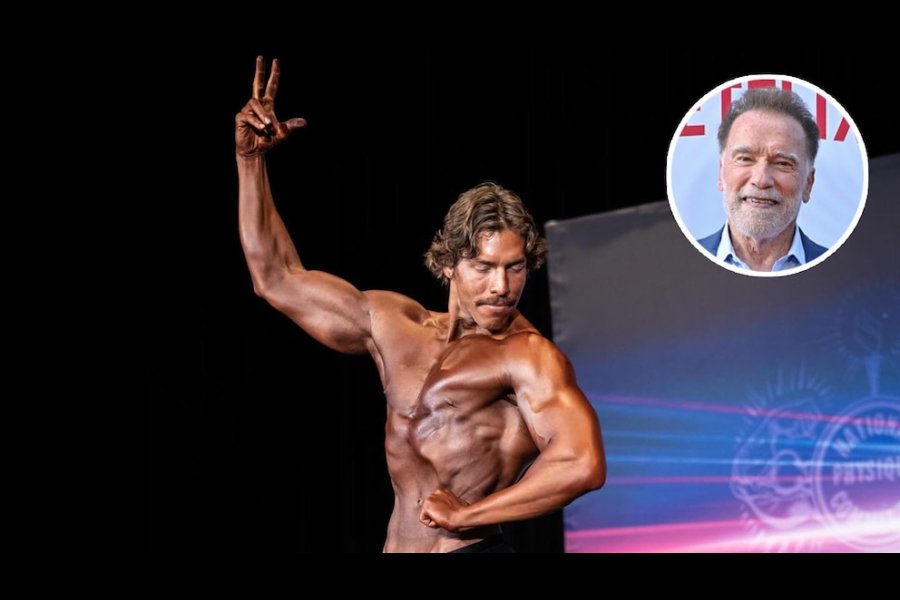 El hijo de Arnold Schwarzenegger brilló en su debut como fisicoculturista