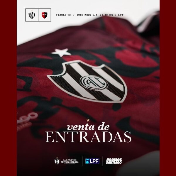 Central Córdoba recibe a Newell’s y ya está en marcha la venta de entradas