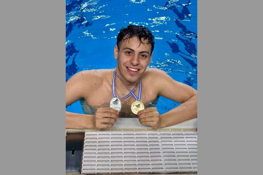 Matías Sosa González brilló en el Nacional y se consagró campeón en 50 metros pecho