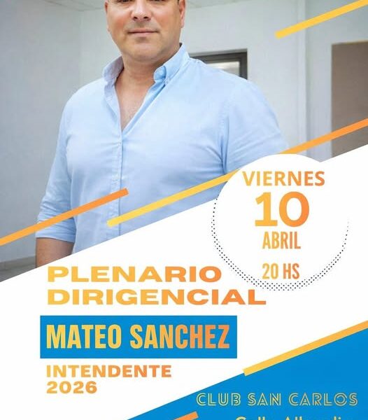 Mateo Sánchez convoca a un plenario dirigencial en La Banda
