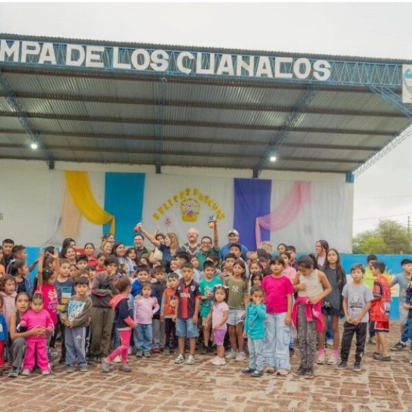 Pampa de los Guanacos celebró Pascuas con una jornada llena de alegría para los niños