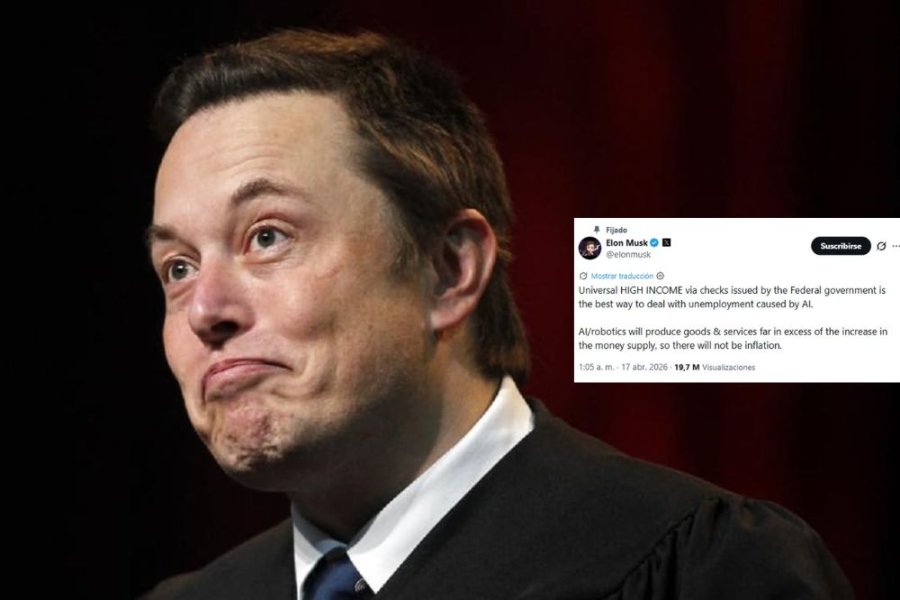 Elon Musk propone una «Renta Básica Universal» frente al avance del desempleo por IA