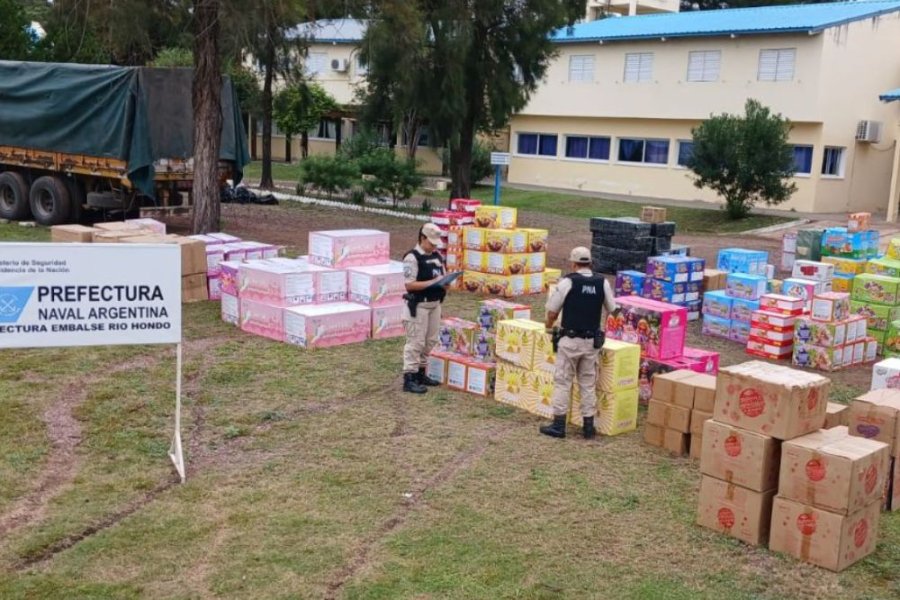 Interceptan un millonario contrabando en la Ruta 9 a la altura de Las Termas