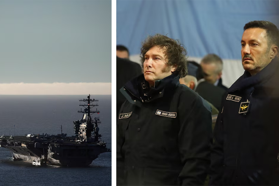 Milei se subiría al portaaviones USS Nimitz en un nuevo gesto de alineamiento con EE. UU.