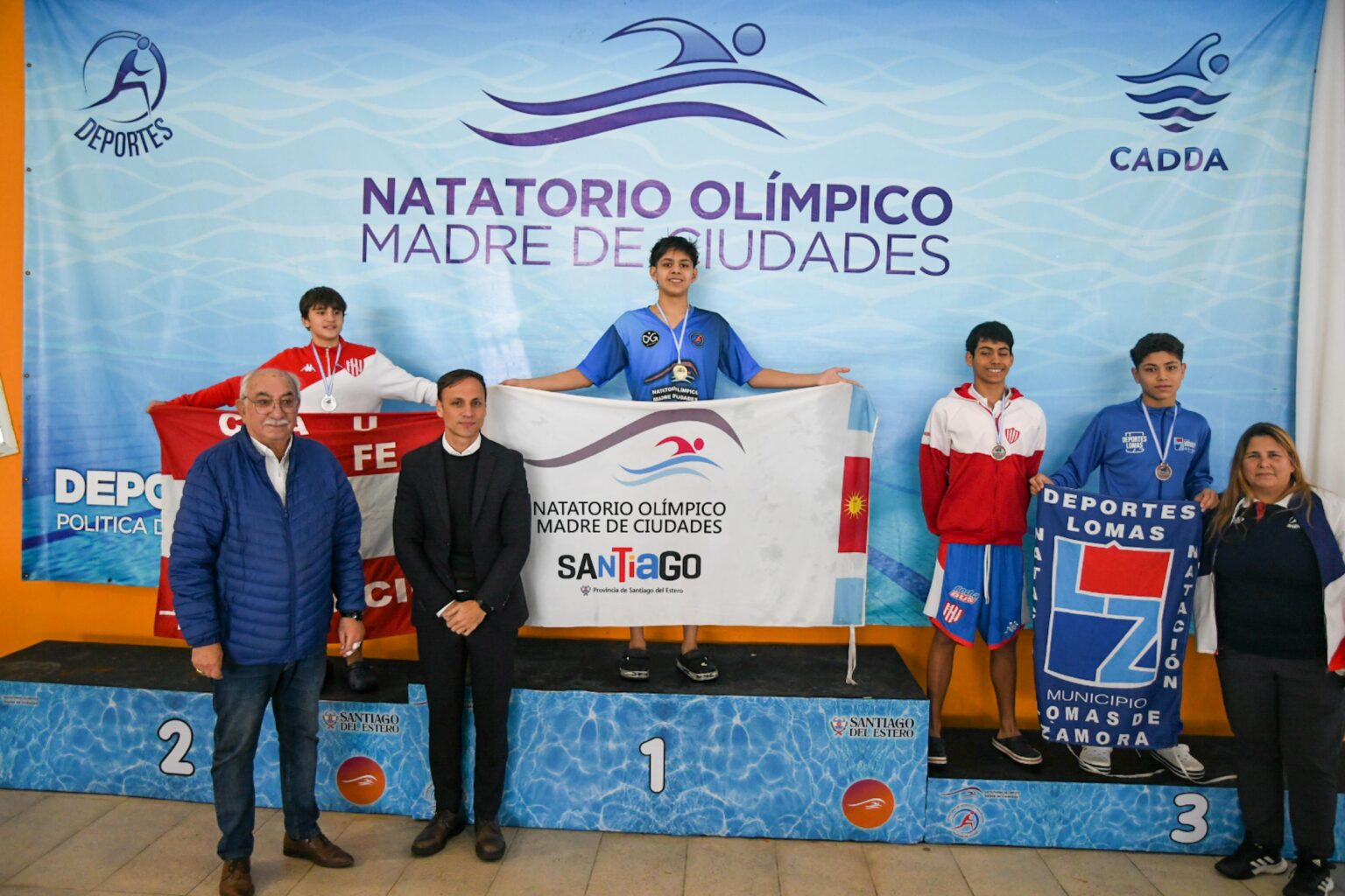 El Jefe de Gabinete participó de la premiación del Campeonato República de Natación