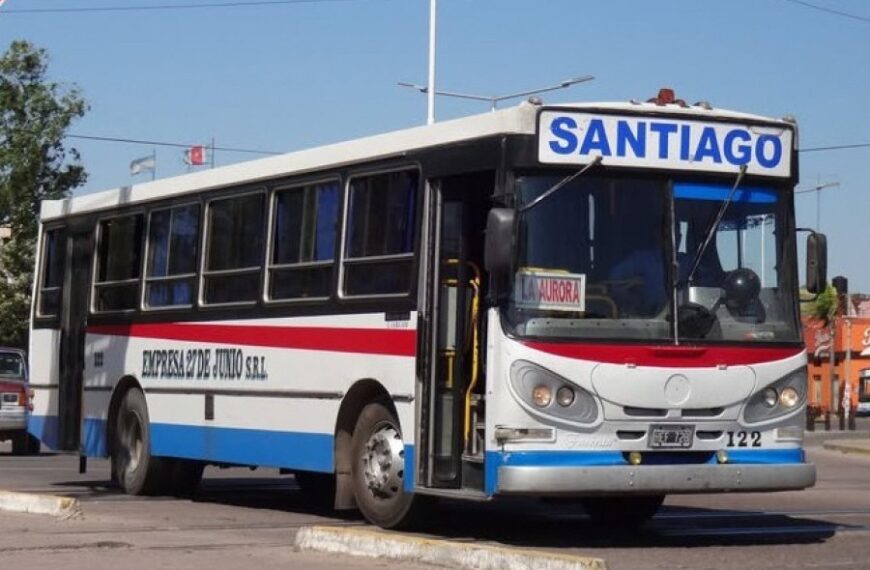 Entra en vigencia el nuevo cuadro tarifario para las lineas de transporte interurbano entre Fernandez y Santiago
