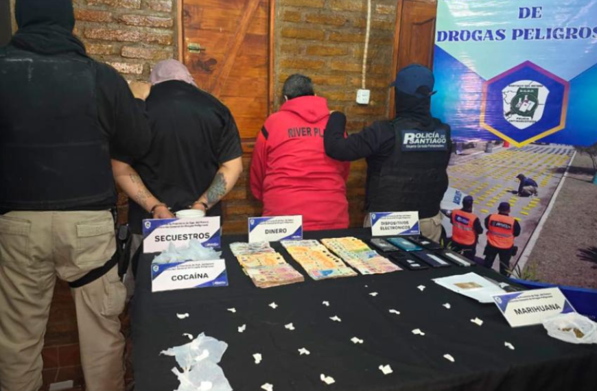 Secuestran cocaina lista para la venta y detienen a dos personas en Capital