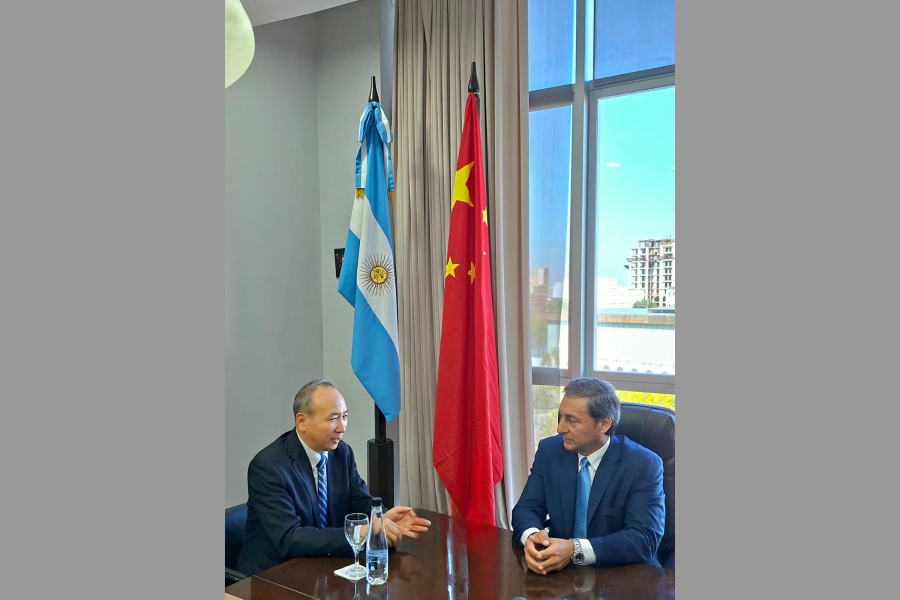 Silva Neder recibió al embajador chino Wang Wei en la Legislatura provincial