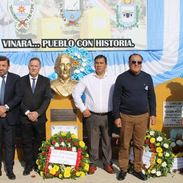 Conmemoración de los 205 años del Pacto de Vinará en el departamento Río Hondo con un acto protocolar y un desfile cívico-militar