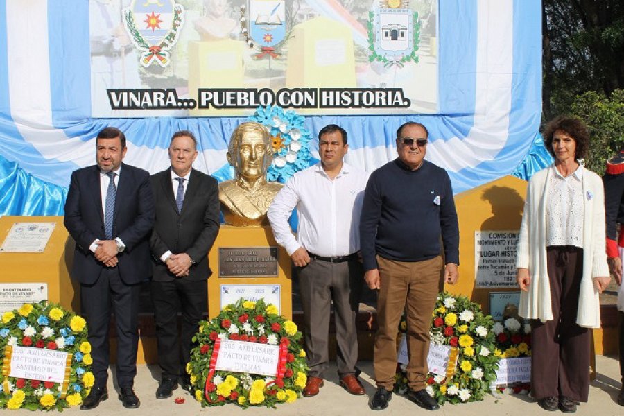 Conmemoración de los 205 años del Pacto de Vinará en el departamento Río Hondo con un acto protocolar y un desfile cívico-militar