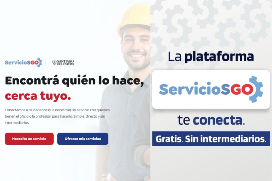 ServicioSGO, una plataforma digital y gratuita para conectar vecinos con trabajadores de oficios verificado en Santiago del Estero ServicioSGO, una plataforma digital y gratuita para conectar vecinos con trabajadores de oficios verificado en Santiago del Estero