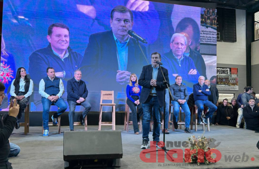 Discurso del senador Gerardo Zamora en el Club Ciclista Olímpico sobre la cohesión partidaria y el desarrollo local de La Banda