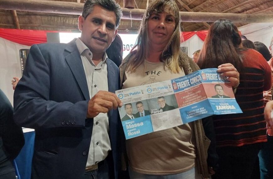 Lanzamiento de la candidatura de José Alberto Araujo a la intendencia de Los Telares por el Frente Encuentro Cívico