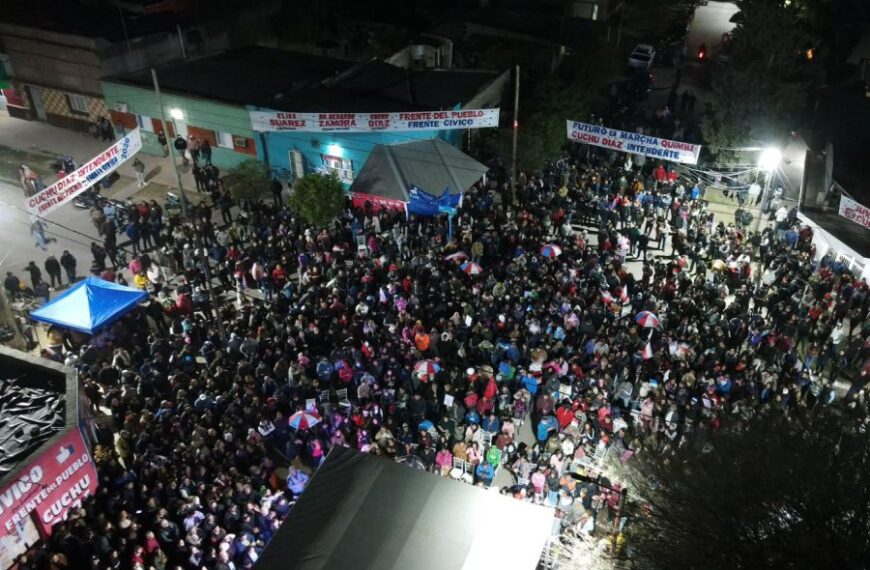 El jefe comunal de Monte Quemado respaldó el proyecto político local en un mitin que contó con la presencia del jefe de Gabinete y ministros provinciales