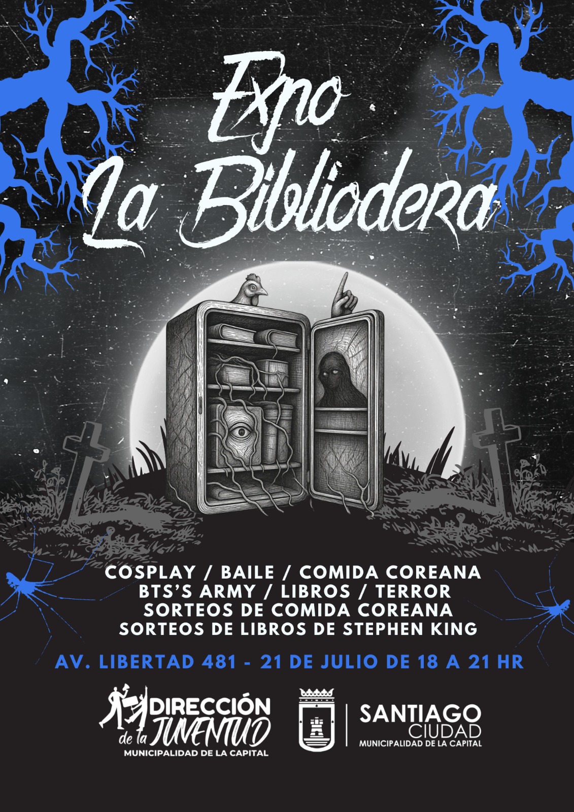 La Municipalidad de la Capital será sede de la Expo La Bibliodera con propuestas de terror, fantasía y cultura coreana
