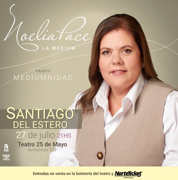 Noelia Pace presentará su experiencia teatral y espiritual «Mediumnidad» en Santiago del Estero