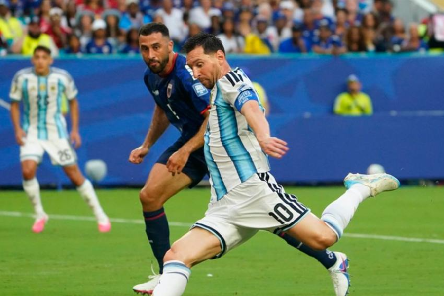 El seleccionado nacional se impuso 3 a 2 en el tiempo suplementario disputado en Miami y avanzó de ronda para medirse frente al combinado de Egipto en la sede de Atlanta
