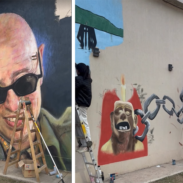 El espacio municipal del Parque Aguirre recibe a fanáticos del rock nacional para inaugurar una obra de Ángel Taboada y compartir clásicos ricoteros en vivo
