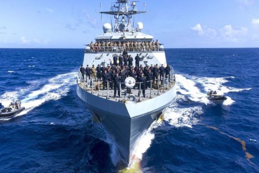 La Armada Argentina detectó el desplazamiento del patrullero oceánico HMS Medway con rumbo al Estrecho de Magallanes tras zarpar desde las Islas Malvinas