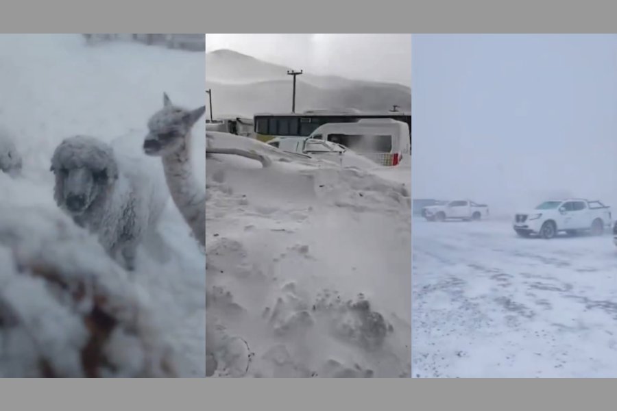 Un intenso temporal de nieve mantiene aislados a mineros y forzó el cierre del Paso San Francisco en Catamarca