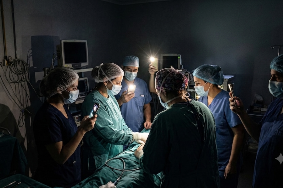 Un corte de luz en el Hospital Zonal de Esquel obligó a los cirujanos a intervenir pacientes con la luz de sus celulares