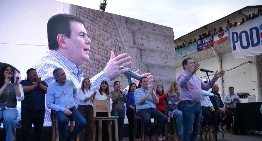 Gerardo Zamora respaldó a Llamil Abdala en el cierre de campaña del Frente Cívico en La Banda