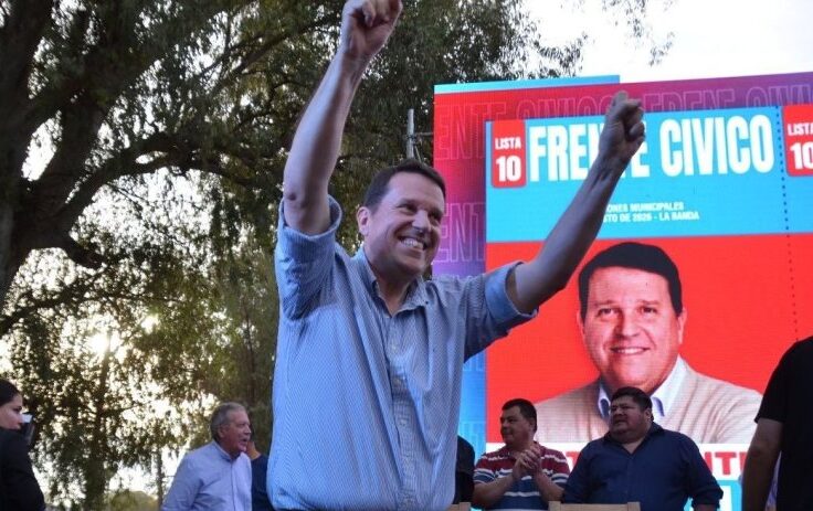 Llamil Abdala en su cierre de campaña electoral en La Banda hizo un llamado a la unidad y la mejora en los servicios