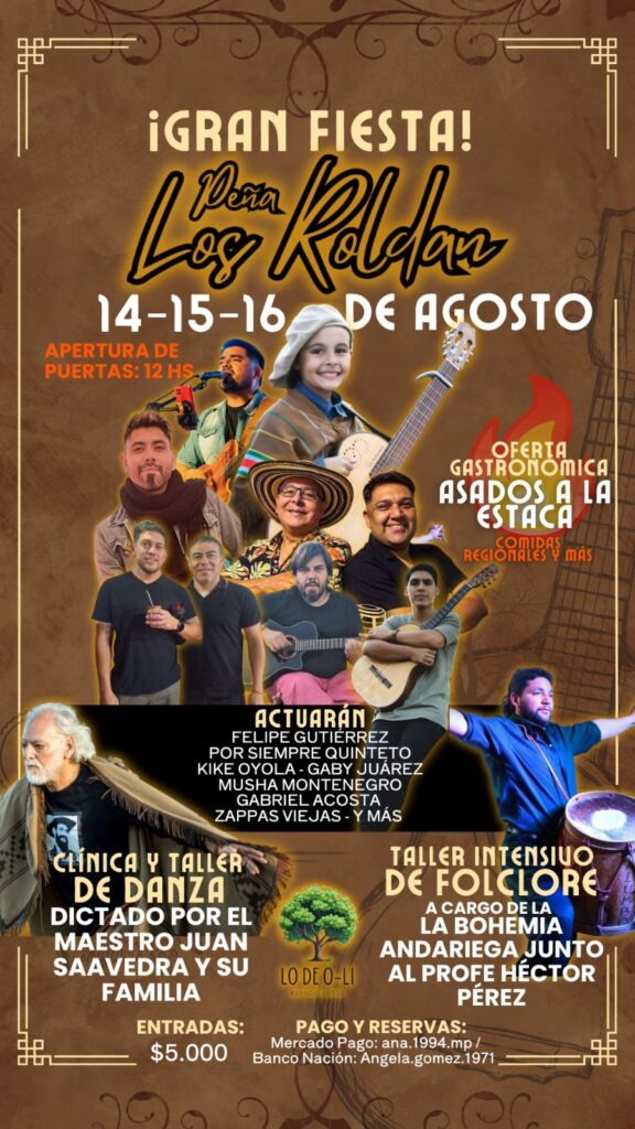 La Peña de Los Roldán celebra los 125 años de la Abuela Luisa Paz de Carabajal con tres jornadas de pura tradición bandeña La Peña de Los Roldán celebra los 125 años de la Abuela Luisa Paz de Carabajal con tres jornadas de pura tradición bandeña