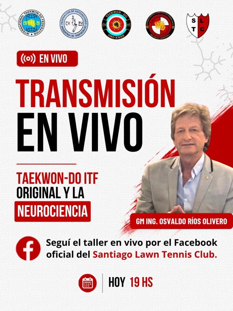 Invitan a participar de la charla “Taekwon-Do ITF Original y la Neurociencia” en el Santiago Lawn Tennis Club Invitan a participar de la charla “Taekwon-Do ITF Original y la Neurociencia” en el Santiago Lawn Tennis Club
