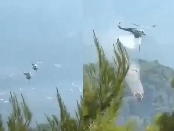Dos pilotos murieron al chocar dos helicópteros que combatían un incendio forestal en Grecia