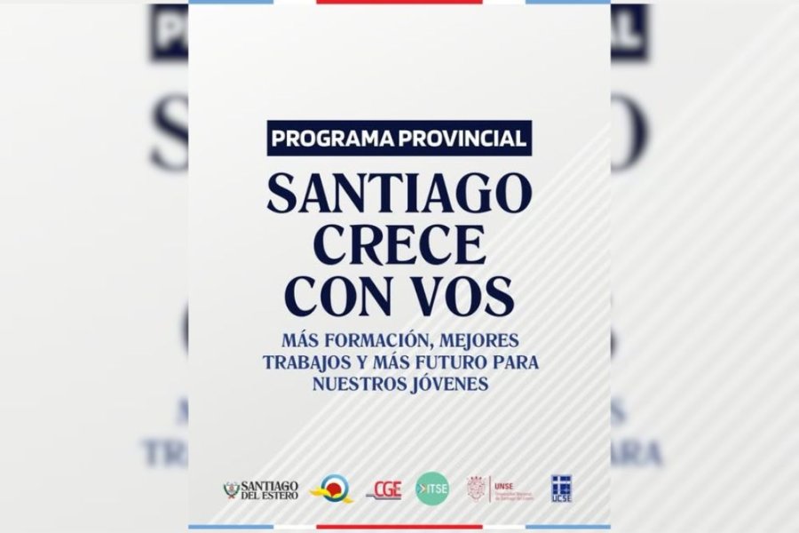 El Gobierno provincial habilitó 921 nuevos cupos para el programa «Santiago Crece con Vos» El Gobierno provincial habilitó 921 nuevos cupos para el programa «Santiago Crece con Vos»