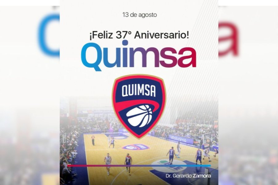 Gerardo Zamora saludó a Quimsa por su 37° aniversario institucional Gerardo Zamora saludó a Quimsa por su 37° aniversario institucional