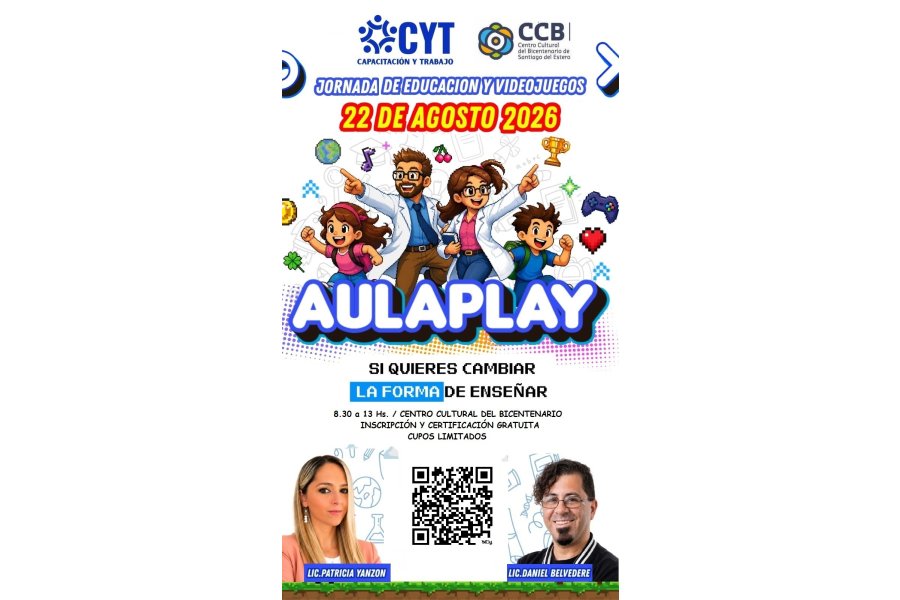 Santiago del Estero será sede de la 2ª Jornada Nacional de Educación y Videojuegos