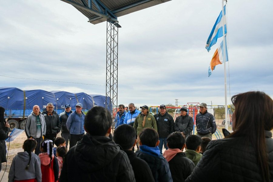 Veteranos de Malvinas de La Matanza entregaron donaciones en Isla Verde
