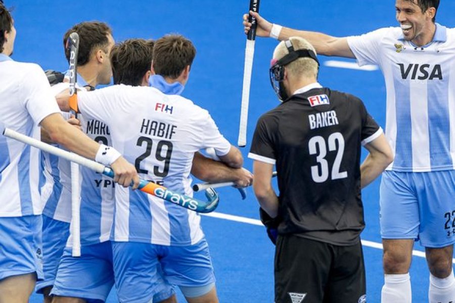 Los Leones golearon a Nueva Zelanda y avanzaron a la segunda fase del Mundial de Hockey