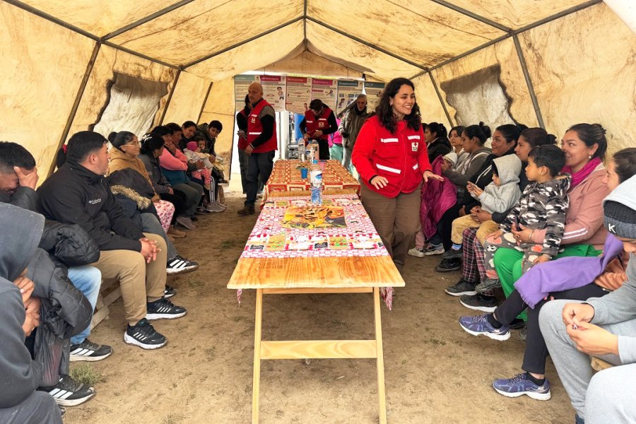 Cruz Roja Argentina Filial Santiago del Estero realizó una jornada solidaria en Pozo Mositoj por el Mes de la Niñez